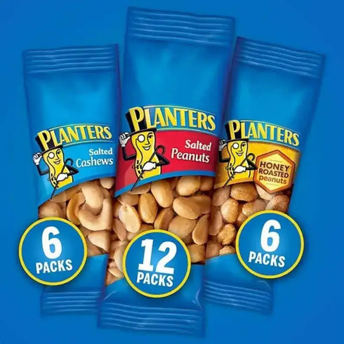 Premium Planters Variety Pack | Cashews & Peanuts | No Preservatives, Perfect for Holidays, Parties & Gifts, Party Snacks, Giftready Packaging, Preservativefree Snacks